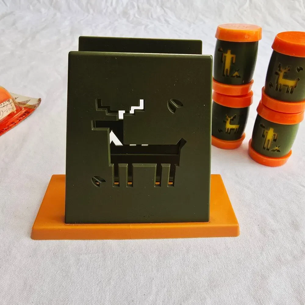 Vntg St. Labre Indian School SALT PEPPER Shaker Sets Napkin Ashland Montana 7
